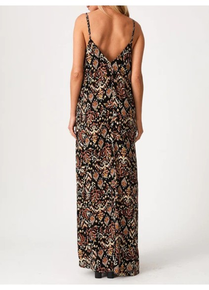 2023 Women's V-neck printed lace dress