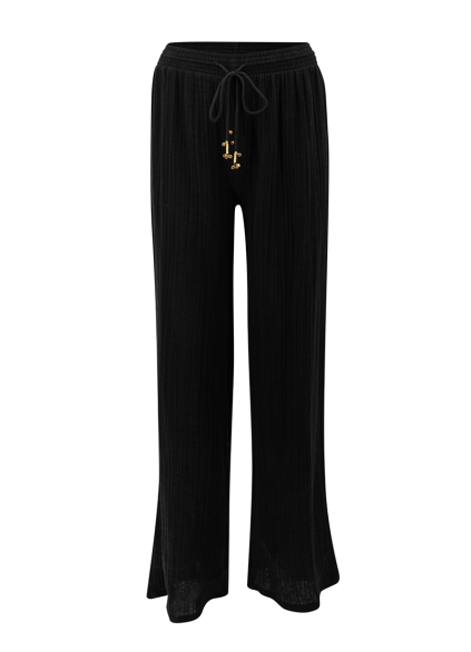 Black Breeze Wide Breeze Trousers