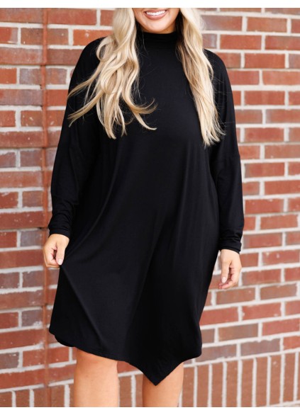 Black loose fitting dress