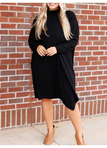Black loose fitting dress