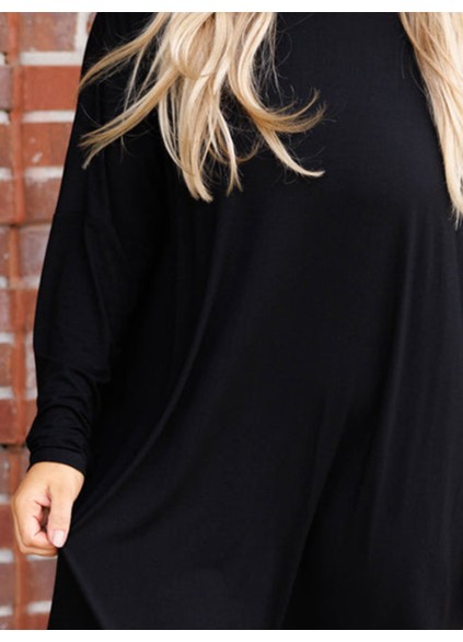Black loose fitting dress