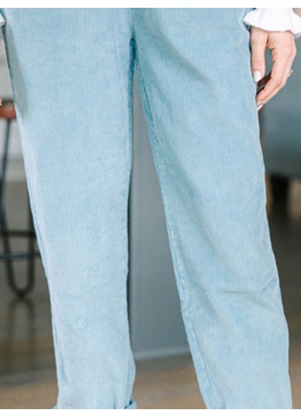 Blue Gray Corduroy Pants