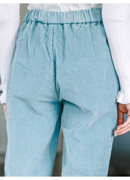 Blue Gray Corduroy Pants