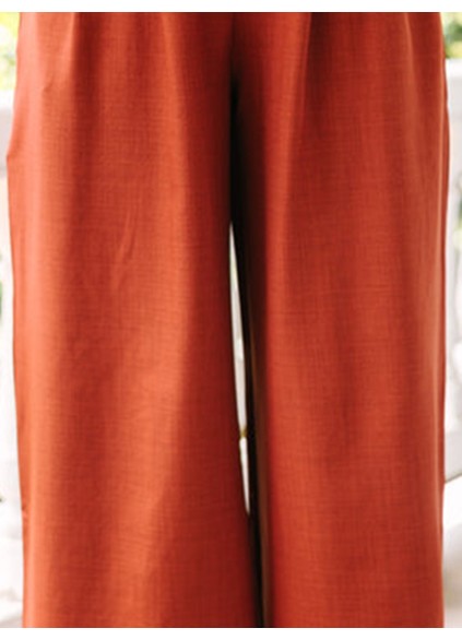 Brown Wide Leg Trousers