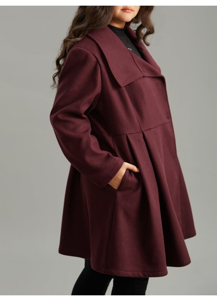 Burgundy a waist jacket