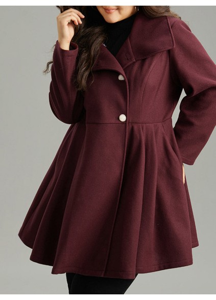 Burgundy a waist jacket