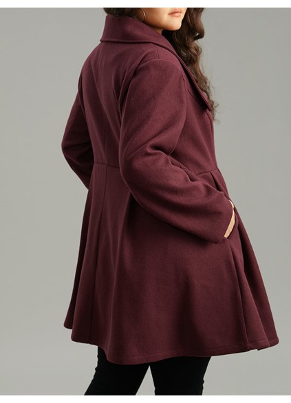 Burgundy a waist jacket