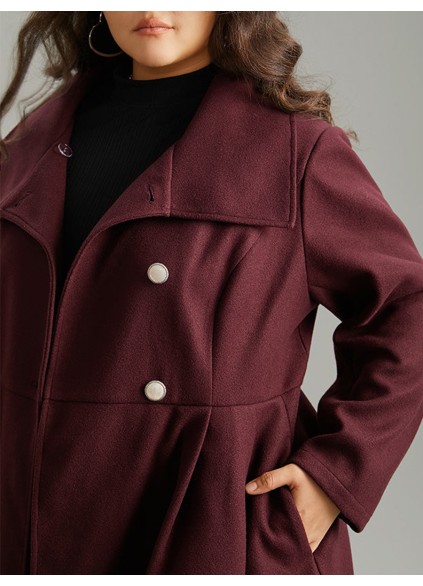Burgundy a waist jacket