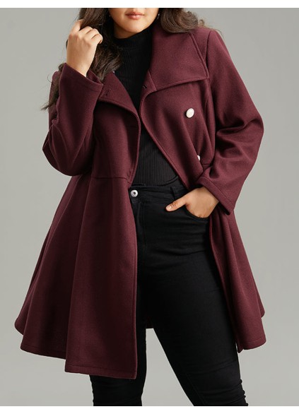 Burgundy a waist jacket