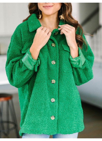 Grass Green Shacket