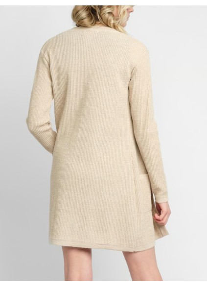 Women's khaki elegant knitted sweater